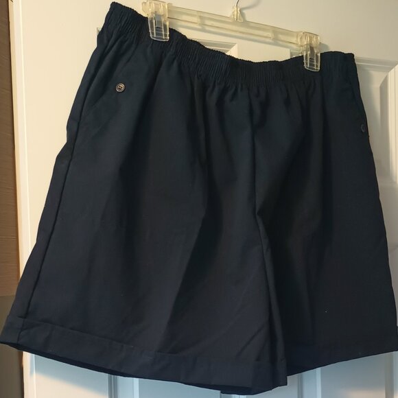 NWT Size 22 Navy Blue Pull on Shorts - Picture 1 of 1